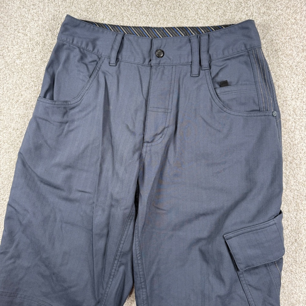 Lululemon Cargo Shorts Mens 30 Blue Ripstop Hiking Athletic Tech Shorts